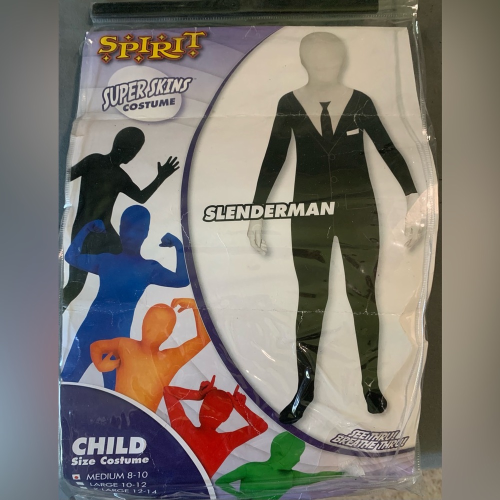 Kids Slender man morph suit size Medium
